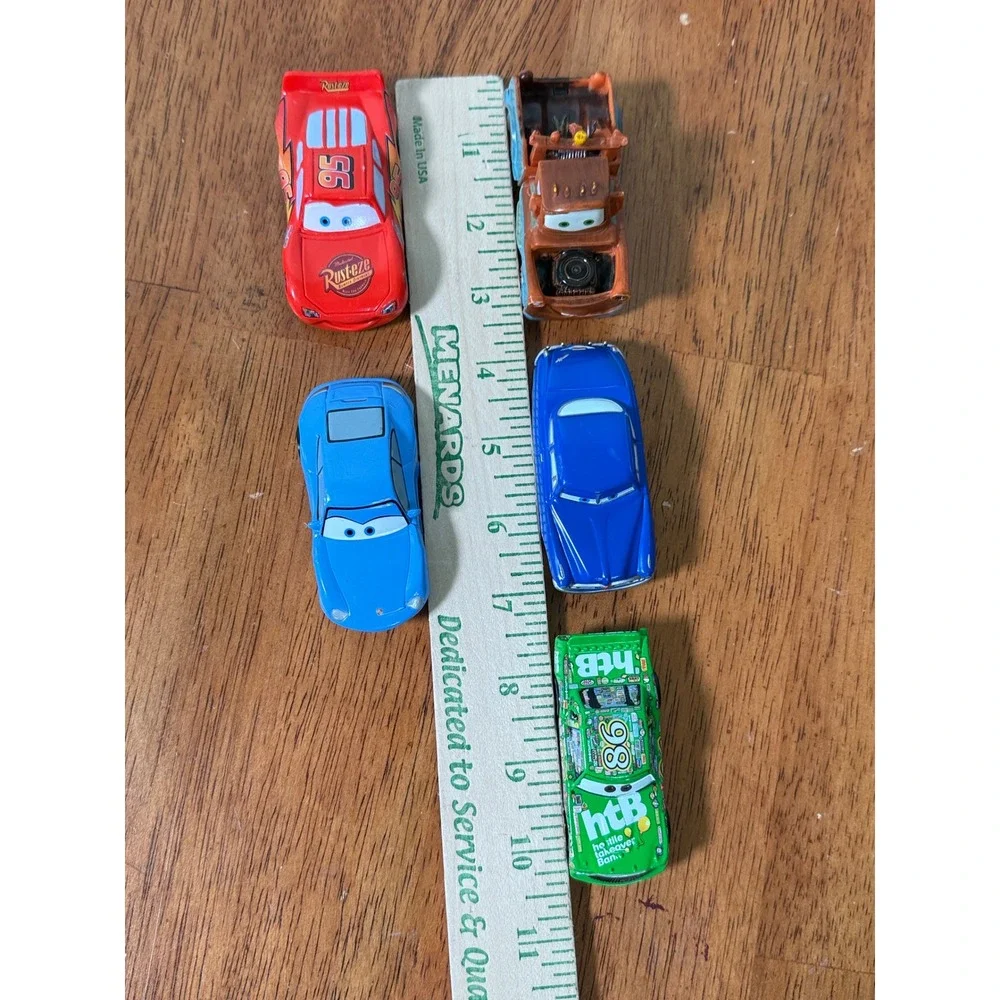 Disney Pixar Cars Lot of 13 Plastic Lightening McQueen Tow Mater Sarge Luigi
